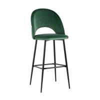 Стул барный Меган велюр зеленый STOOL GROUP