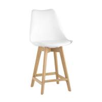 Стул Стул полубарный FRANKFURT белый STOOL GROUP