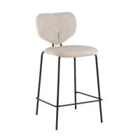 Барный стул Стул полубарный Masey бежевый с бежевой экокожей STOOL GROUP