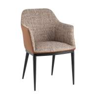 Стул обеденный Itan NC коричневый с коричневой экокожей STOOL GROUP