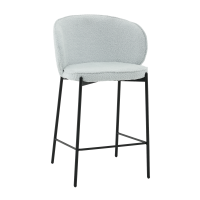 Стул полубарный Тисдейл букле светло-голубой STOOL GROUP