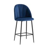 Стул полубарный Логан SN велюр синий STOOL GROUP