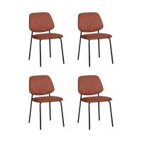 Комплект стульев Стул обеденный Patrys терракот рогожка 4 шт. STOOL GROUP