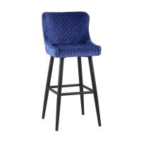 Барный стул Стул барный Ститч велюр синий STOOL GROUP