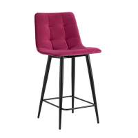 Стул полубарный Джанго велюр винный высота сиденья 60 см STOOL GROUP