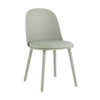 Пластиковый Стул Fog с подушкой пластик серо-зеленый STOOL GROUP