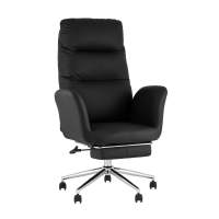 Кресло руководителя TopChairs Solid NC с оттоманкой черный STOOL GROUP