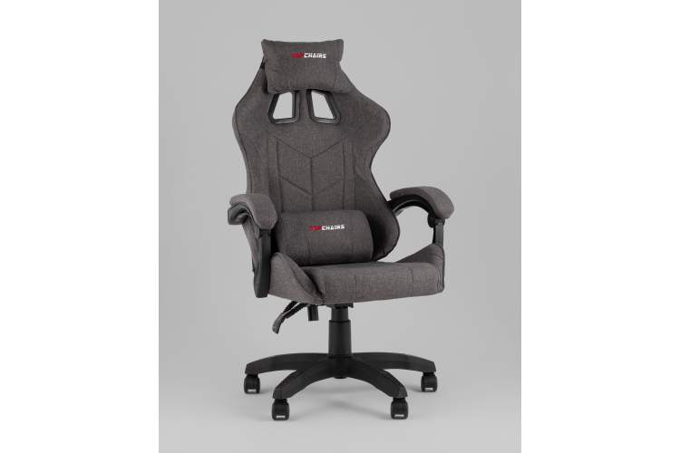 Кресло спортивное TopChairs MG-7036 ткань серый-1