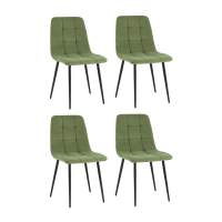 Комплект стульев Стул Одди Original велюр пыльно-оливковый 4 шт. STOOL GROUP
