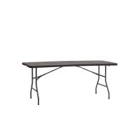 Стол складной чемодан пластиковый Кейт 180 коричневый STOOL GROUP
