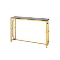 Консоль БРУКЛИН 115*30 золото стекло smoke STOOL GROUP