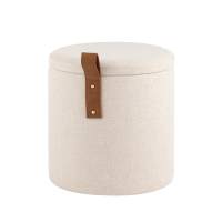 Пуф с ящиком Эркки рогожка XS белый STOOL GROUP