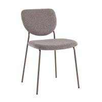 Стул Стул обеденный Gigi тёмно-серый букле серые ножки STOOL GROUP