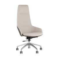 Кресло руководителя TopChairs Soulo светло-серый, серый STOOL GROUP