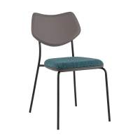 Стул кухонный Стул обеденный Casey темно-бирюзовый с серой экокожей STOOL GROUP