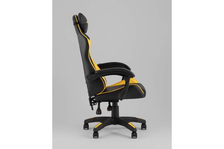Кресло спортивное TopChairs MG-7043 черно-жёлтый-3