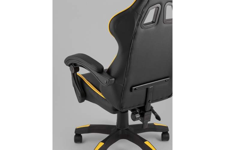 Кресло спортивное TopChairs MG-7043 черно-жёлтый-6