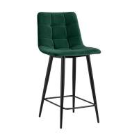 Стул полубарный Джанго велюр зелёный высота сиденья 60 см STOOL GROUP