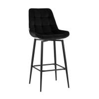 Барный стул Стул барный Флекс с поворотным механизмом велюр черный STOOL GROUP