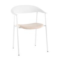 Пластиковый Стул Eila с подушкой пластик белый STOOL GROUP
