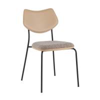 Стул Стул обеденный Casey серо-коричневый с бежевой экокожей STOOL GROUP