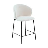 Стул полубарный Блейз букле белый STOOL GROUP