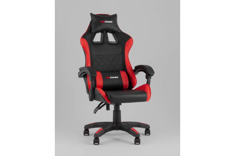 Кресло спортивное TopChairs MG-7043 черно-красный-1