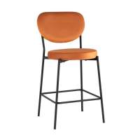 Стул полубарный Барбара NEW велюр терракотовый STOOL GROUP