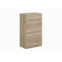 Комод КАСТОР с пятью ящиками, цвет Дуб Сонома