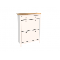 Тумба ИКЕА (IKEA) 2.08.10.190.14 САГА тумба для обуви 92х122 белая/ясень