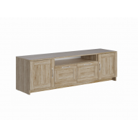 Тумба ИКЕА (IKEA) BRIMNES / СИРИУС тумба под телевизор напольная широкая с двумя ящиками, цвет Дуб Сонома