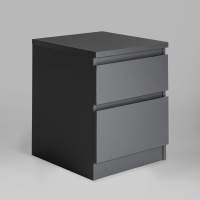 Тумба ИКЕА (IKEA) 2.03.03.050.4 КАСТОР тумба 2 ящика RU серая