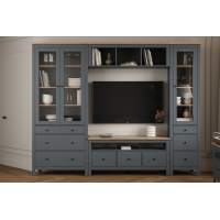 Стенка для Гостиной IKEА 271х41х215 серый/ясень