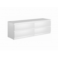 Тумба ИКЕА (IKEA) Комод МАЛЬТА ИКЕА / IKEA низкий с четырьмя выдвижными ящиками, цвет белый
