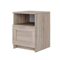Тумба ИКЕА (IKEA) BRIMNES / СИРИУС тумба прикроватная с одним ящиком, цвет Дуб Сонома