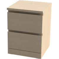 Комод МАЛЬМ Варма 2 ящика, цвет дуб белёный ИКЕА (IKEA)