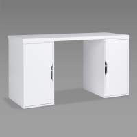 Стол письменный S01569 ИНГАР 2/ДВ/ДВ стол письменный 140x75x55, белый ИКЕА (IKEA)