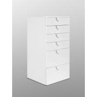 Комод СТУВА / ПИКСИ 6 ящиков 60x57x123, робкий подснежник
