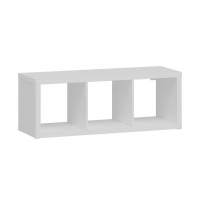 Стеллаж ИКЕА (IKEA) ФОРА / Стеллаж KALLAX КАЛЛАКС 3, с тремя открытыми ячейками, цвет белый