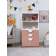 СТУВА / ПИКСИ стеллаж с 3 ящиками 60x57x123, мечтательный пион
