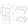 СТУВА / ПИКСИ стеллаж с 3 ящиками 60x57x123, мечтательный пион