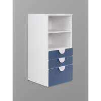 СТУВА / ПИКСИ стеллаж с 3 ящиками 60x57x123, озорной василек