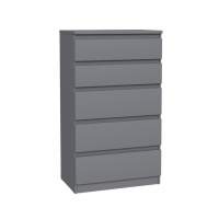 МАЛЬМ / КАСТОР Комод ИКЕА / IKEA 5 ящиков серый