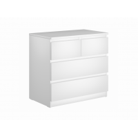 Комод МАЛЬТА ИКЕА / IKEA с четырьмя выдвижными ящиками, цвет белый