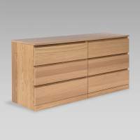 Комод в гостиную Комод МАЛЬМ дуб беленый / VARMA Прайм 160x77x48 шпон 