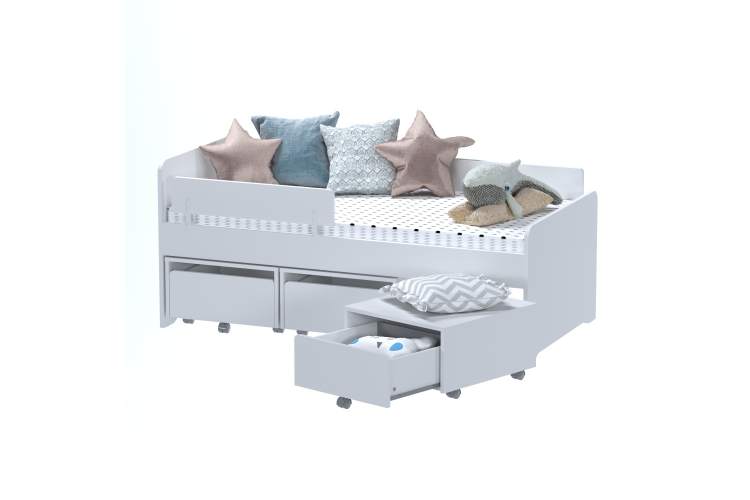 ПИКСИ тумба выкатная 52x55x31 под кровать, белый ГУД ЛАКК-8