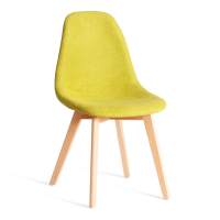 Стул CINDY SOFT (mod. C1021F1-1) / 1 шт. в упаковке фактурный велюр/дерево бук, 55 х 48 х 83 см, Светло-зеленый LY1701-8 / натуральный
