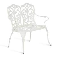 Скамья Secret De Maison Symphonie алюминиевый сплав, 95х56х92см, butter white