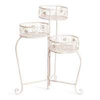 Цветочница Secret de Maison TRIO ( mod. PL08-9998 ) металл, 31х23х60см, antique white (Комплект из 2 шт.)