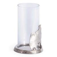 Подсвечник Secret De Maison LEAF2 ( mod. 9379 ) алюминиевый сплав, 14x14x21,5 см, никель/nickel